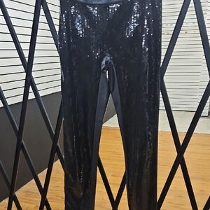 Black Sequin Pants